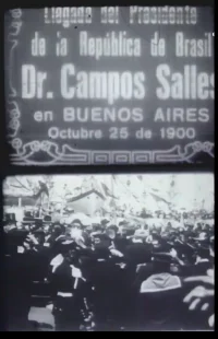 Llegada del Presidente de la República de Brasil Dr. Campos Salles en Buenos Aires