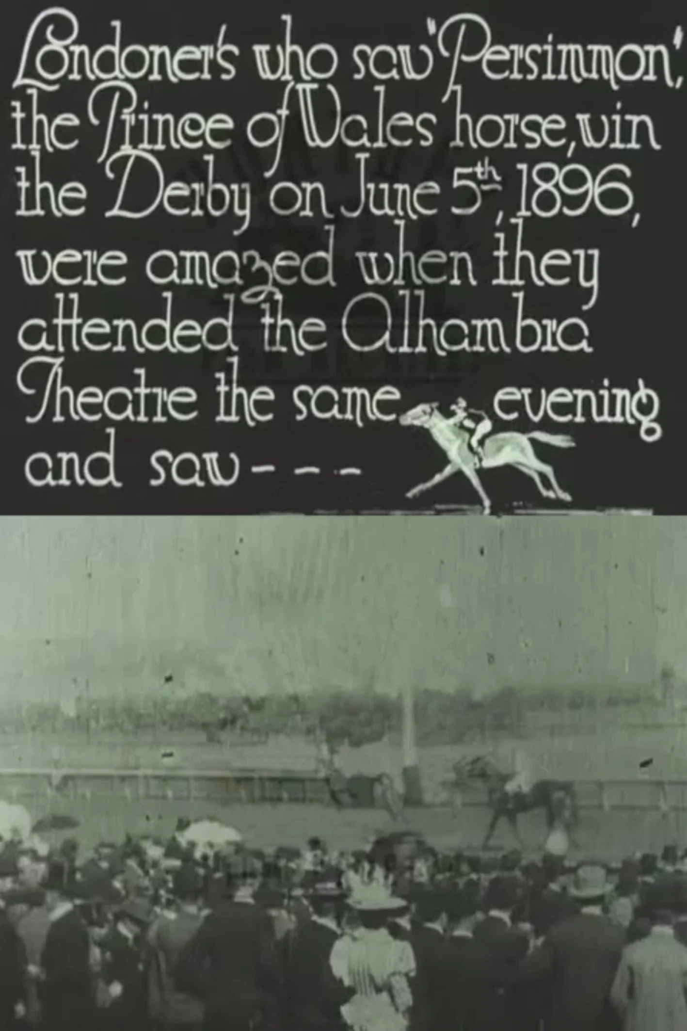 Persimmons Winning the Derby
