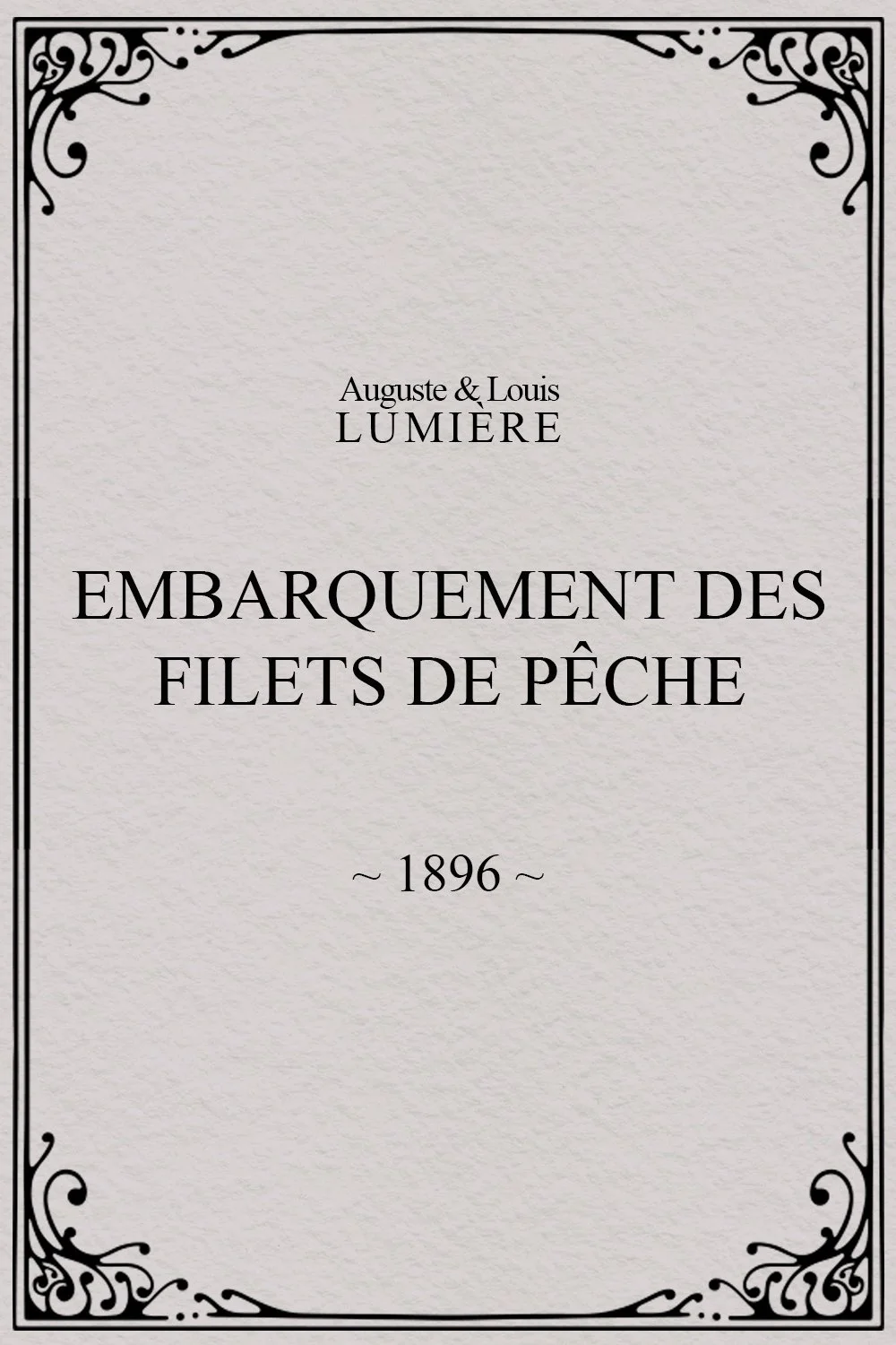 Embarquement des filets de pêche