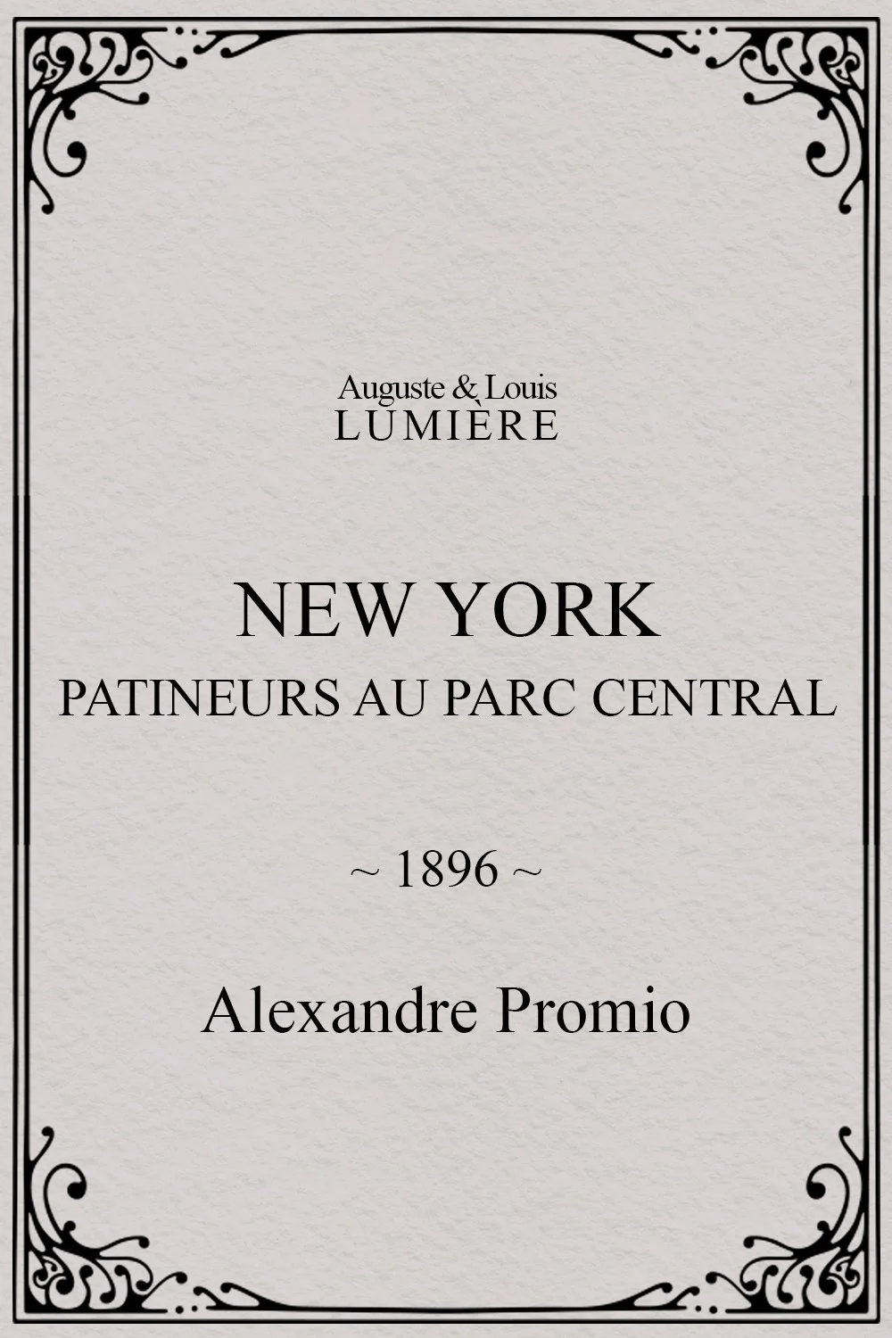New York, patineurs au Parc central