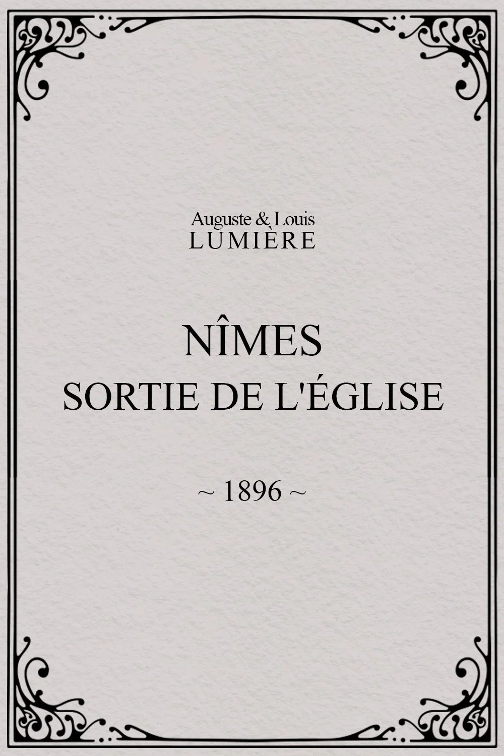 Nîmes, sortie de l'église