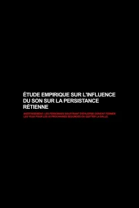 Empirical Study on the Influence of Sound on the Persistence of Vision