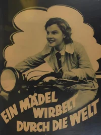 یک دختر در جهان می‌چرخد