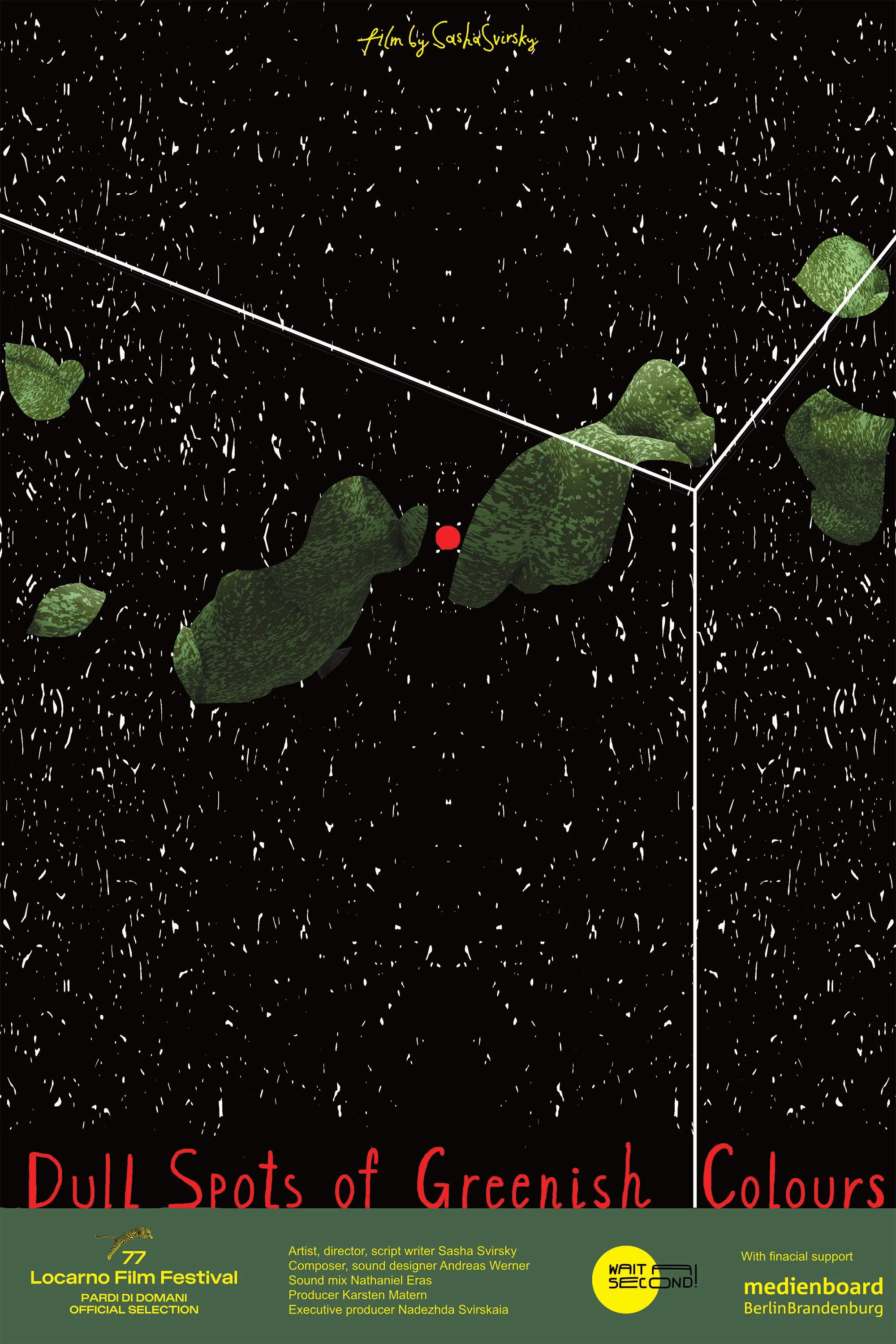 نقاط کسل کننده رنگ سبز