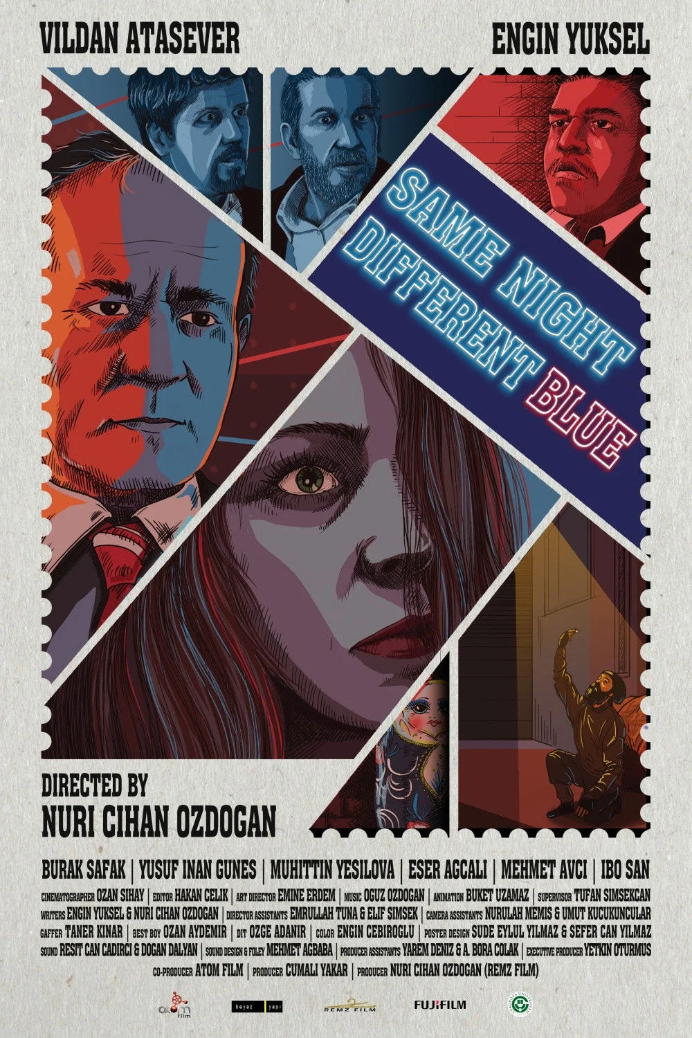 همان شب، آبی متفاوت