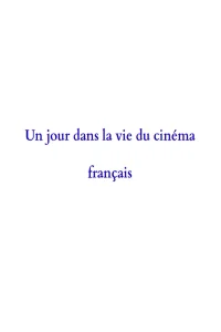 A Day in the Life of French Cinema