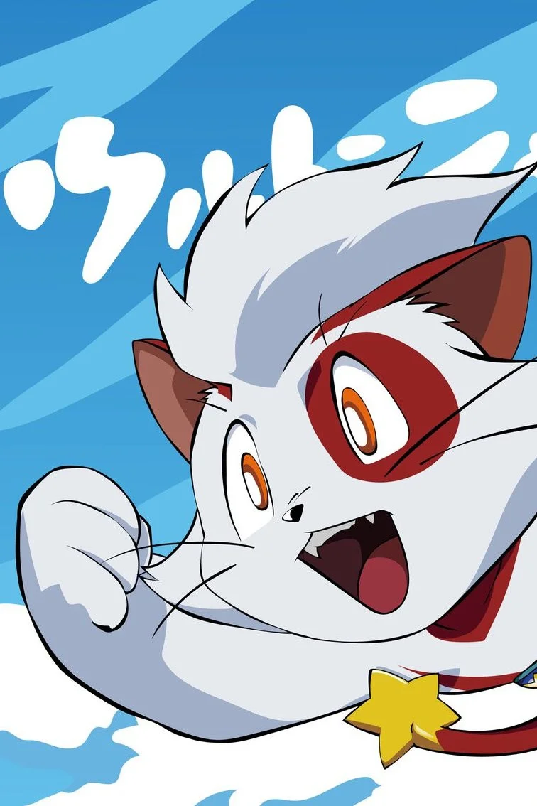 گربه ای فوق العاده از آسمان ستاره ایی